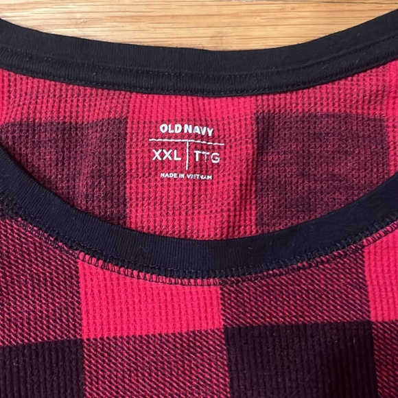 Old navy women’s thermal 2 piece red buffalo print sleep set size XXL. - Picture 2 of 11